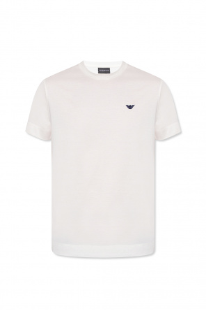 EMPORIO ARMANI EW000537AF12103MC032 関税送料込 Gold Label viscose-jersey crew-neck T-shirt | EA7